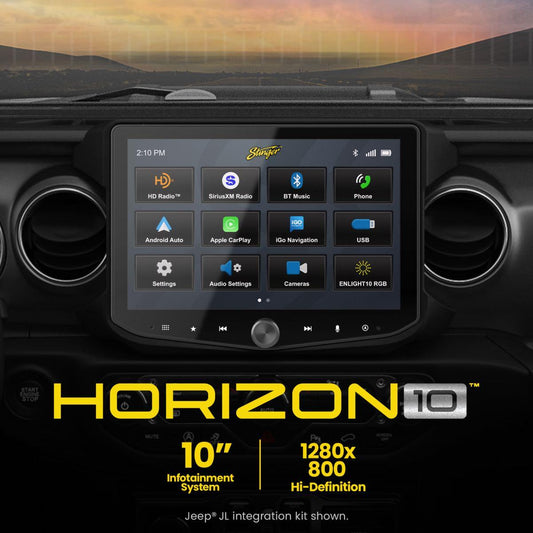 STINGER 10.1" WITH WIRELESS APPLE CARPLAY AND ANDROID AUTO WITH MUCH MORE (IX210)