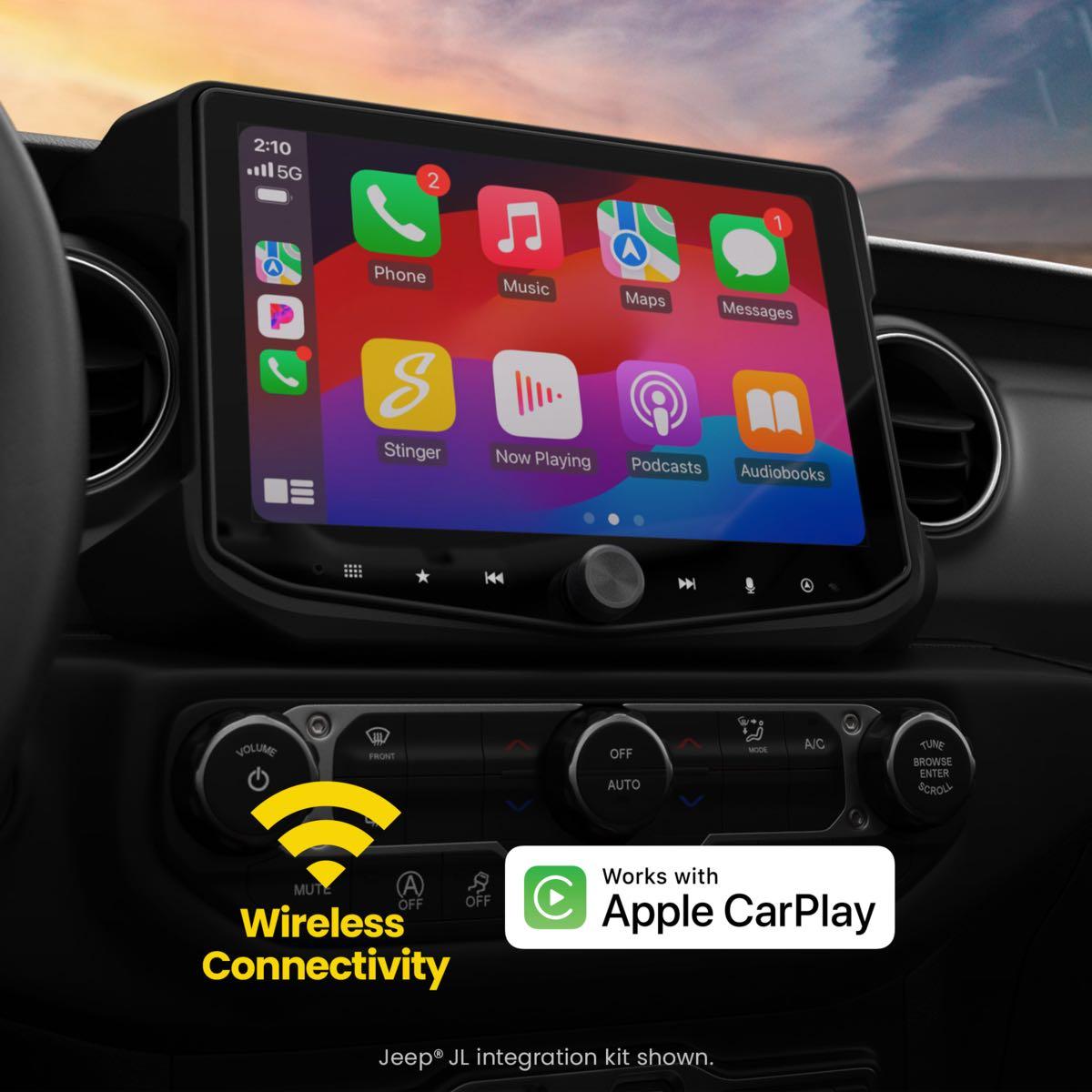 STINGER 10.1" WITH WIRELESS APPLE CARPLAY AND ANDROID AUTO WITH MUCH MORE (IX210)
