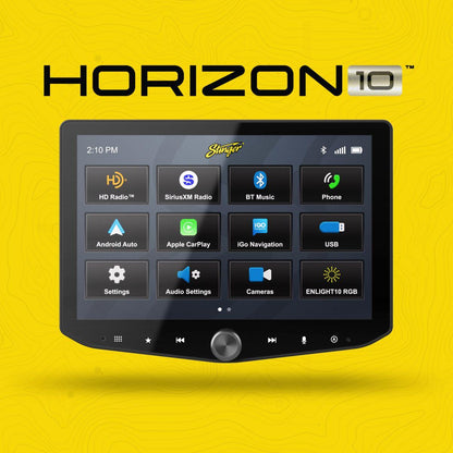 STINGER 10.1" WITH WIRELESS APPLE CARPLAY AND ANDROID AUTO WITH MUCH MORE (IX210)