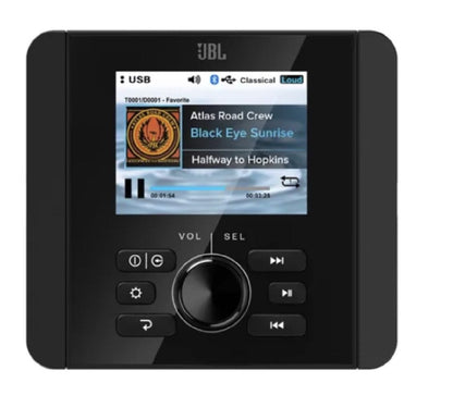 JBL MECHLESS GAUGE STYLE RADIO WITH 3 ZONES FULL COLOR DISPLAY 9 CHANNEL RCA 4 VOLT PRE-OUT AND CAMERA INPUT (JAM5000N)