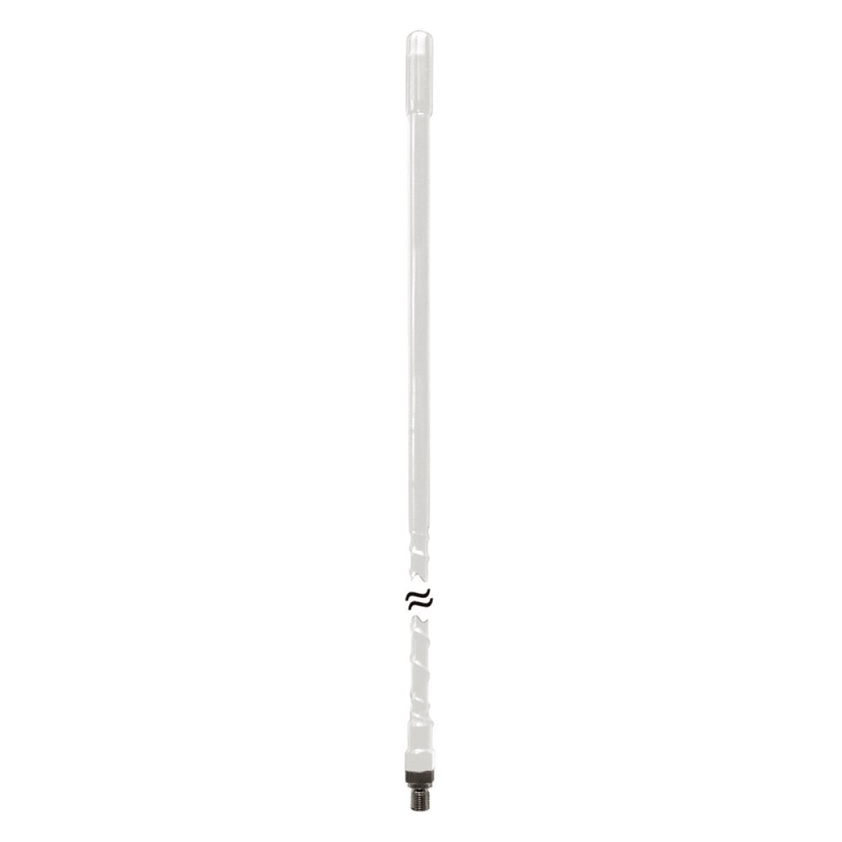 PROCOMM 1000 WATT FIBERGLASS WHIP 3' WHITE (JBC300W)