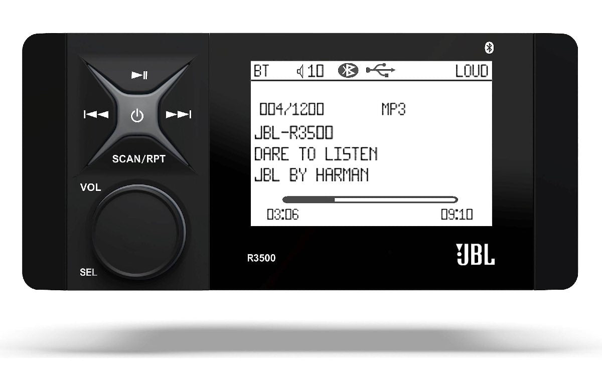JBL AM/FM HIGH POWER BLUETOOTH W/WEATHER BAND 2 OHM STABLE (JBL-R3500)