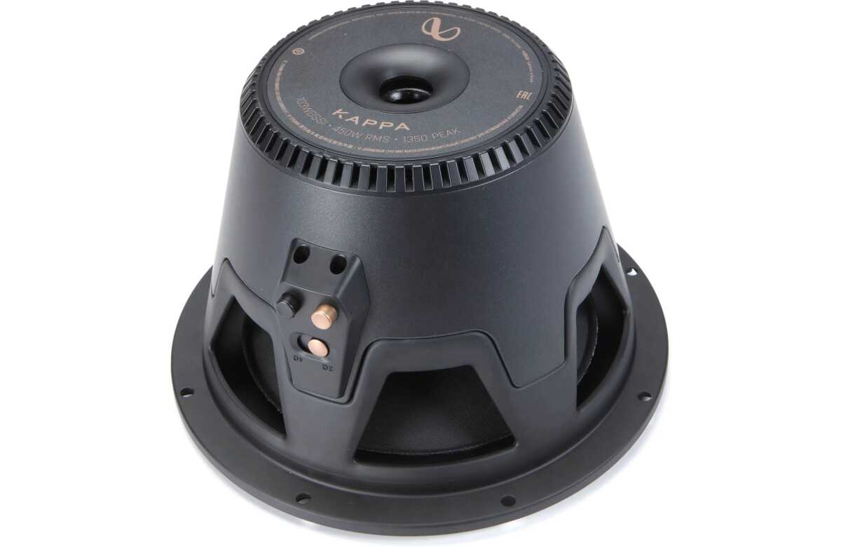 INFINITI 10" 1800 WATT SELECTABLE DUAL 2 OHM OR 4 OHM SUBWOOFER (KAPPA103WDSSI)