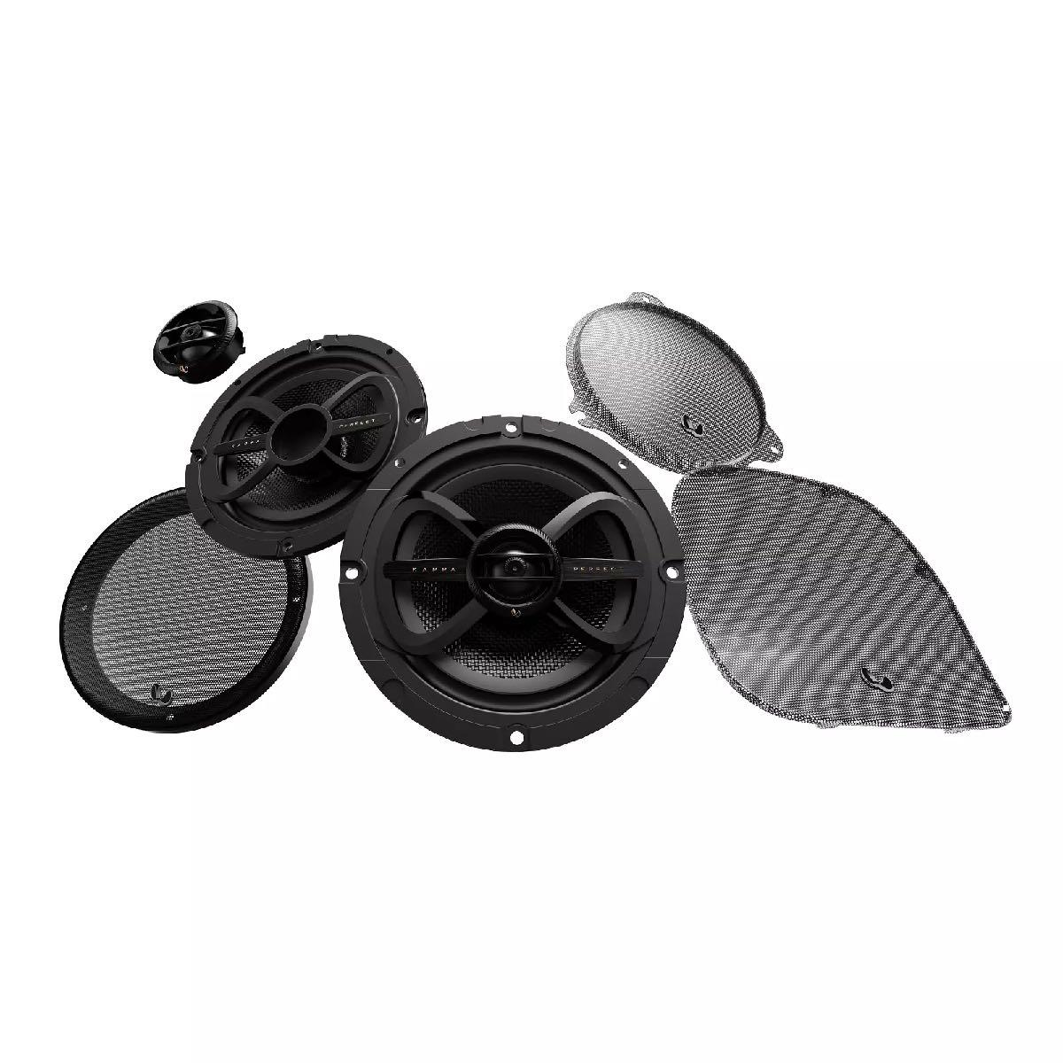INFINITY PREMIUM 6.5"" SPEAKERS WITH GRILLS FOR HARLEY DAVIDSON BIKES (KAPPAPERFECT600X)