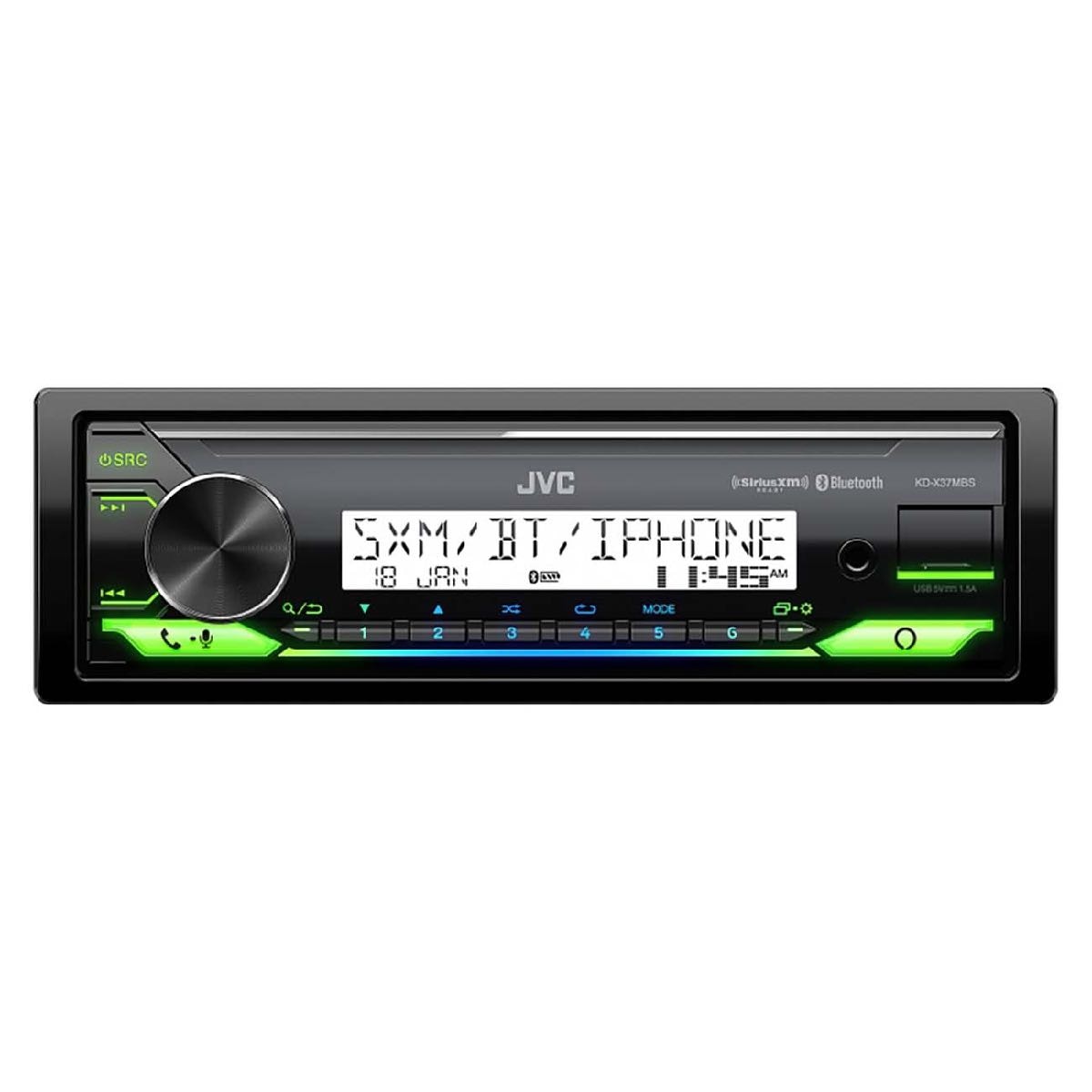 JVC SINGLE DIN MECHLESS POWER SPORTS AM/FM WITH BLUETOOTH (KDX38MBS)