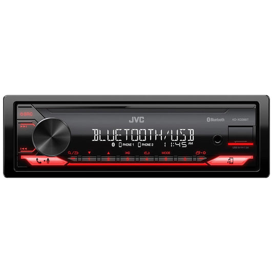 JVC SINGLE DIN MECHLESS WITH BLUETOOTH USB (KDXD28BT)