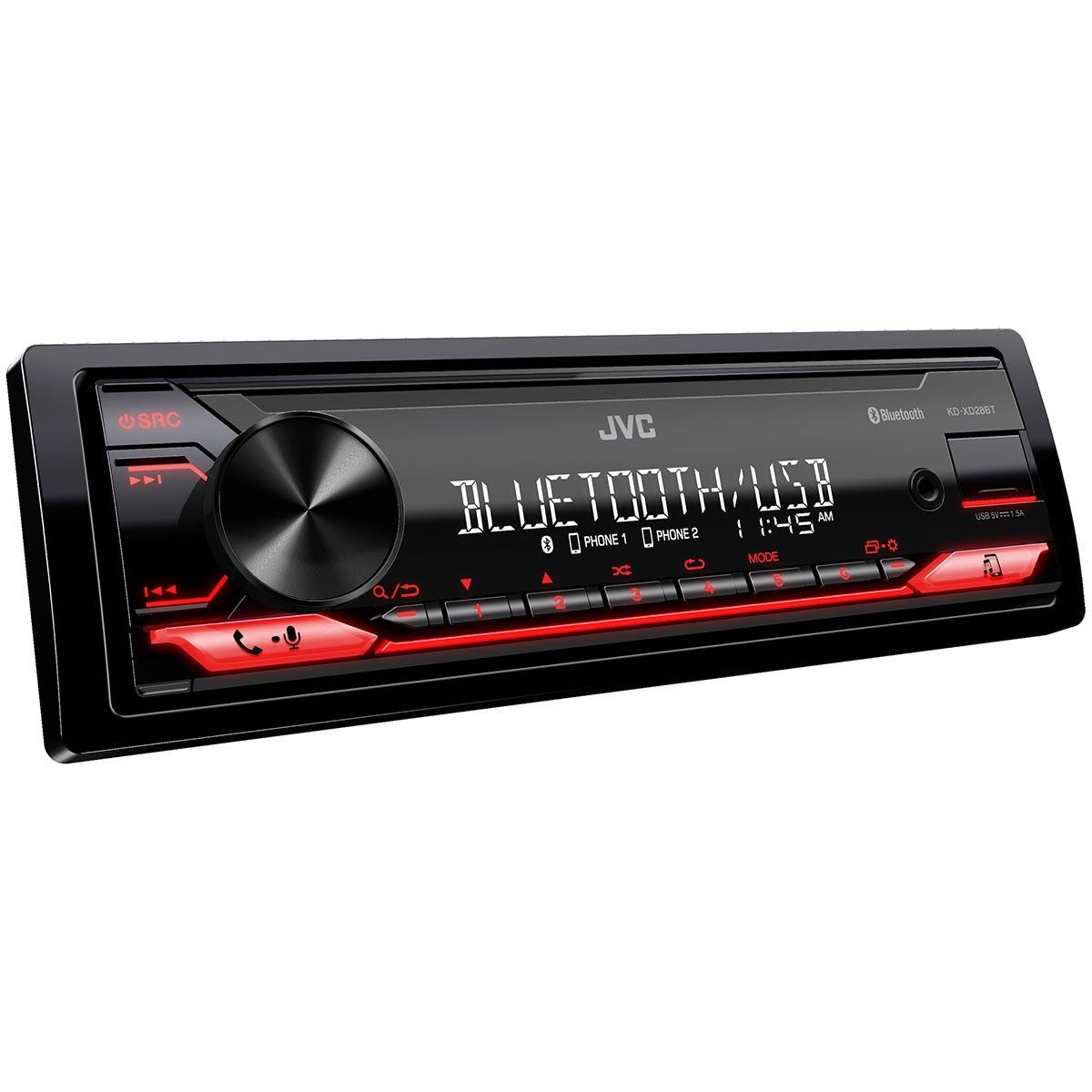 JVC SINGLE DIN MECHLESS WITH BLUETOOTH USB (KDXD28BT)