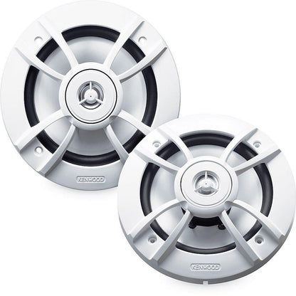 KENWOOD 6.5" 100 WATT 2 WAY MARINE SPEAKER WHITE (KFC1633MRW)