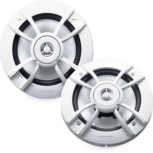 KENWOOD 6.5" 100 WATT 2 WAY MARINE SPEAKER WHITE (KFC1633MRW)