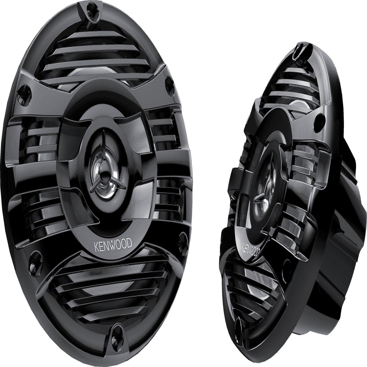 KENWOOD 6.5" 150 WATT 2 WAY MARINE SPEAKER BLACK (KFC1653MRB)