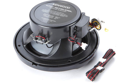 KENWOOD 6.5" 260 WATT 2 WAY LED RGB MARINE SPEAKER BLACK WITH RGB REMOTE (KFC1673MRBL)