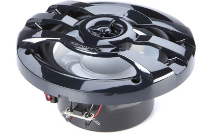 KENWOOD 6.5" 260 WATT 2 WAY LED RGB MARINE SPEAKER BLACK WITH RGB REMOTE (KFC1673MRBL)