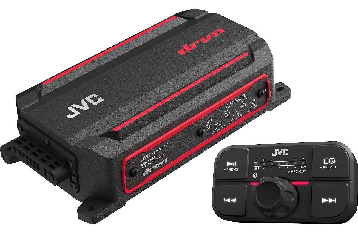 JVC 300 WATT 4 CHANNEL POWER SPORTS BLUETOOTH AMPLIFIER (KS-DR2104DBT)