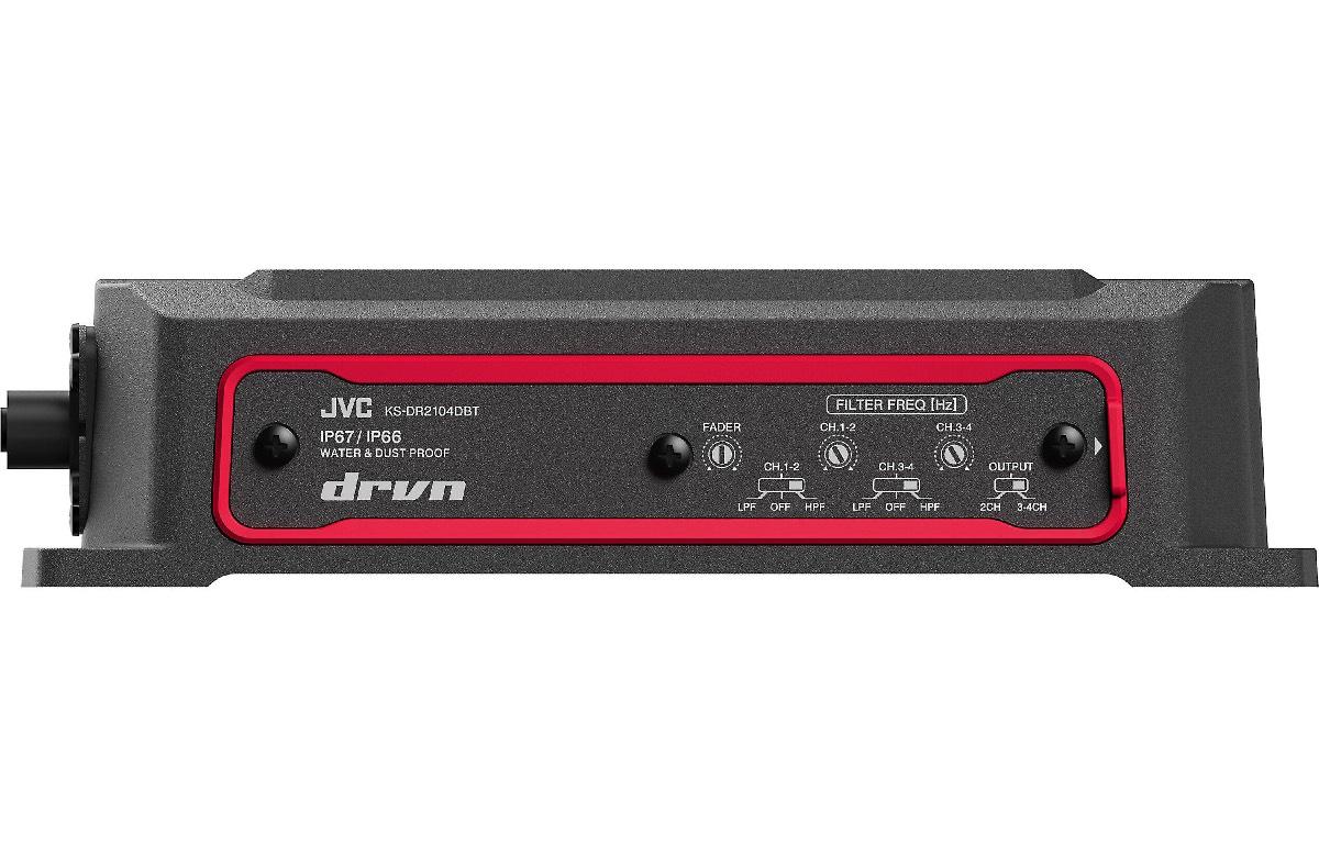 JVC 300 WATT 4 CHANNEL POWER SPORTS BLUETOOTH AMPLIFIER (KS-DR2104DBT)
