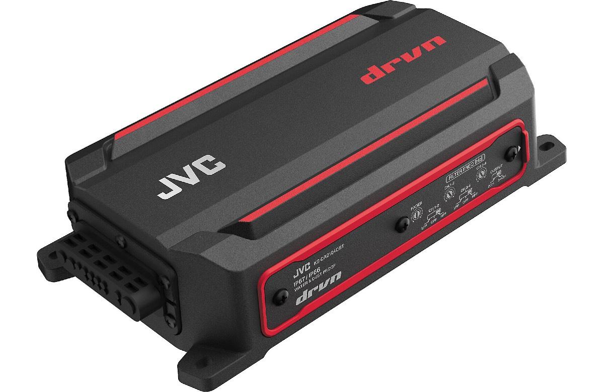 JVC 300 WATT 4 CHANNEL POWER SPORTS BLUETOOTH AMPLIFIER (KS-DR2104DBT)