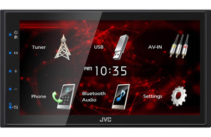 JVC 6.75 DOUBLE DIN MECHLESS ANDROID SCREEN MIRRORING (KW-M180BT)