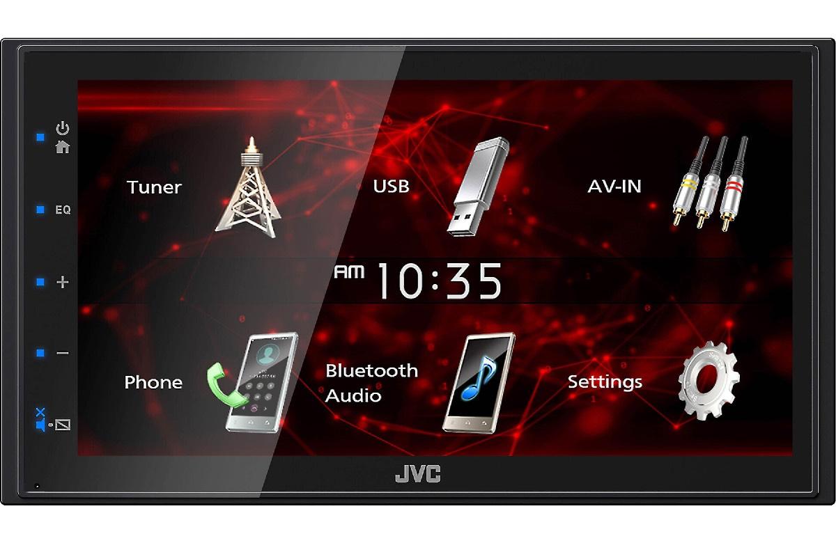 JVC 6.75 DOUBLE DIN MECHLESS ANDROID SCREEN MIRRORING (KW-M180BT)