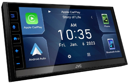 JVC 6.8" MECHLESS WITH APPLE CARPLAY & ANDROID AUTO, BLUETOOTH, USB (KWM780BT)