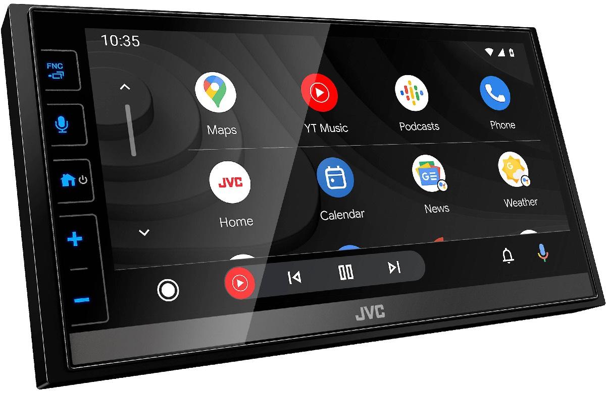 JVC 6.8" DOUBLE DIN MECHLESS WIRELESS OR WIRED APPLE CARPLAY OR ANDROID AUTO (KW-M785BW)