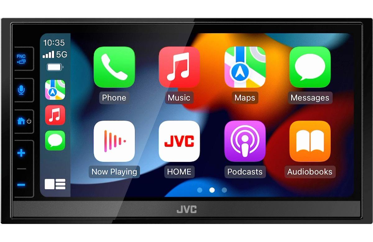 JVC DOUBLE DIN MECHLESS 6.8" WITH APPLE CAR PLAY & ANDROID AUTO (KWM788BH)