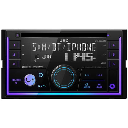 JVC DOUBLE DIN AM/FM/CD BLUETOOTH & USB SIRIUSXM (KWR950BTS)