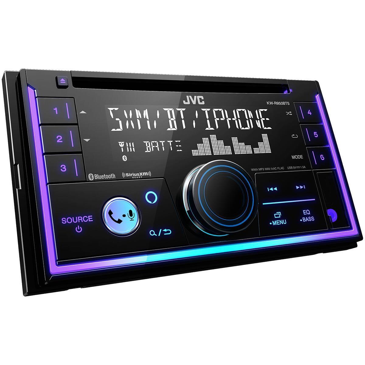 JVC DOUBLE DIN AM/FM/CD BLUETOOTH & USB SIRIUSXM (KWR950BTS)