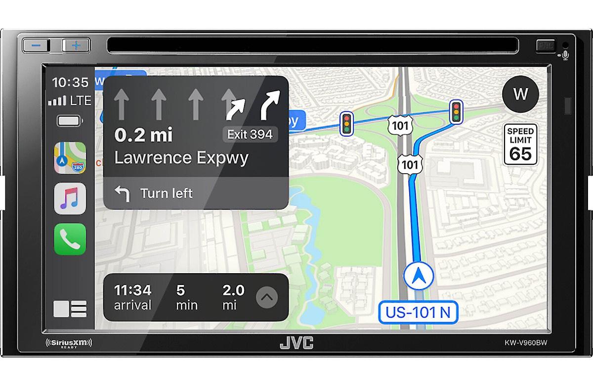 JVC DOUBLE DIN 6.8" WITH WIRELESS APPLE CAR PLAY & ANDROID AUTO (KWV960BW)
