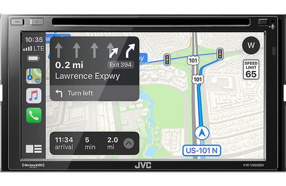 JVC DOUBLE DIN 6.8" WITH WIRELESS APPLE CAR PLAY & ANDROID AUTO (KWV960BW)