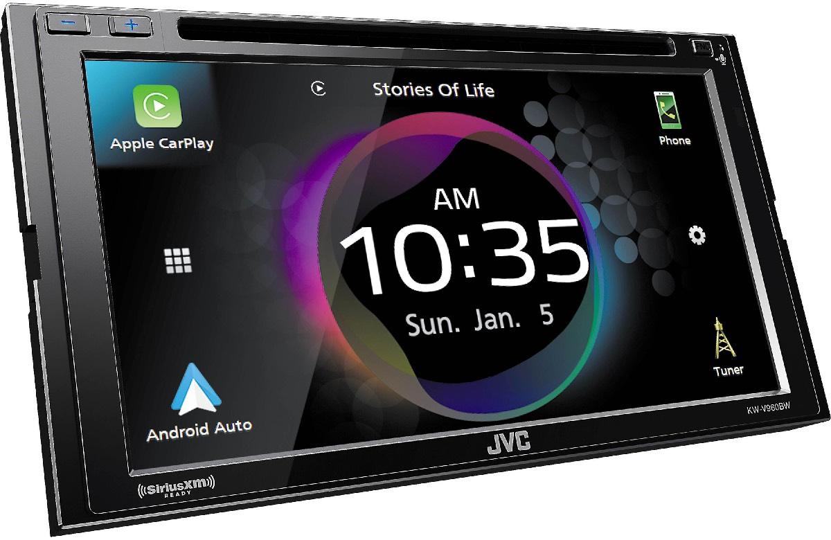 JVC DOUBLE DIN 6.8" WITH WIRELESS APPLE CAR PLAY & ANDROID AUTO (KWV960BW)