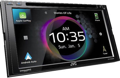 JVC DOUBLE DIN 6.8" WITH WIRELESS APPLE CAR PLAY & ANDROID AUTO (KWV960BW)