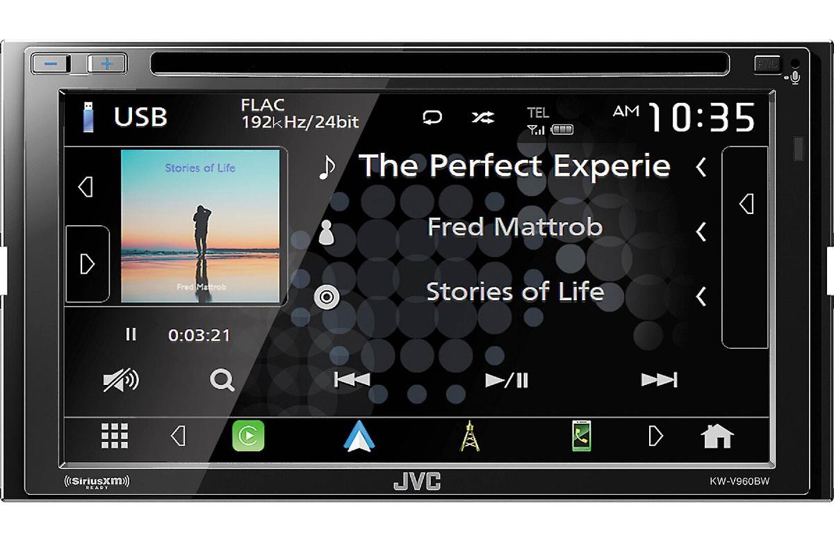 JVC DOUBLE DIN 6.8" WITH WIRELESS APPLE CAR PLAY & ANDROID AUTO (KWV960BW)