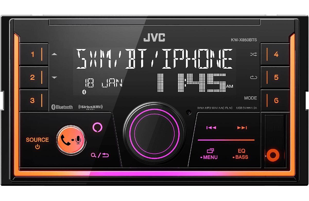 JVC DOUBLE DIN AM/FM MECHLESS BLUETOOTH & USB SIRIUSXM (KWX850BTS)