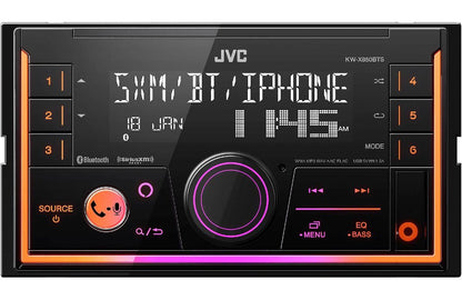 JVC DOUBLE DIN AM/FM MECHLESS BLUETOOTH & USB SIRIUSXM (KWX850BTS)