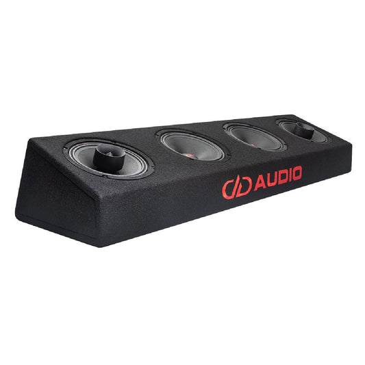 DD AUDIO VOICE OPTIMIZED LOADED PLANK BOX WITH (2) - 6.5" COAXIALS & (2) 6.5" MIDRANGE SPEAKERS (LE-VO-MX206.4) - image 1