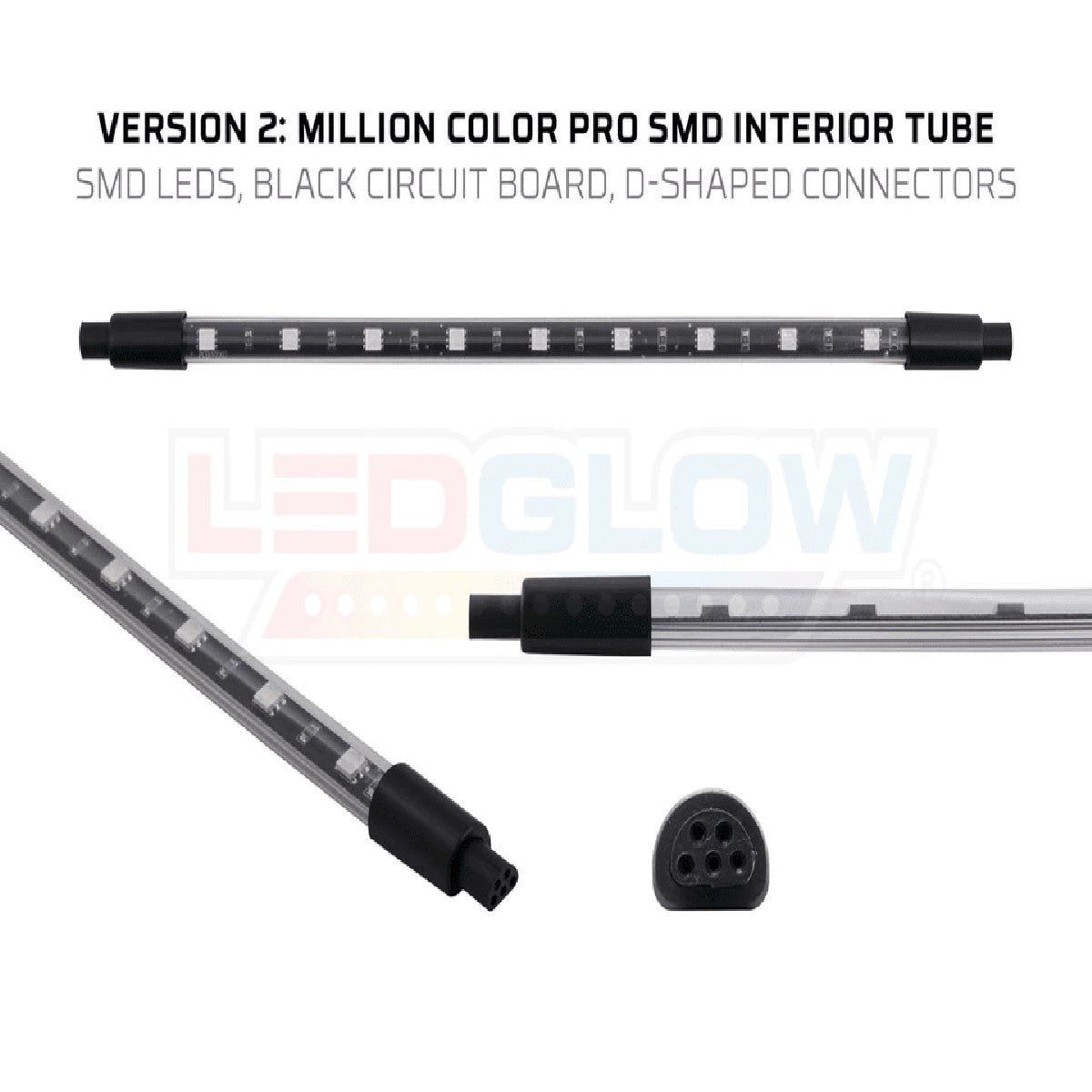 LED GLOW 2 PIECE MILLION COLOR INTERIOR ADD ON KIT (LUAINPROM2.2)