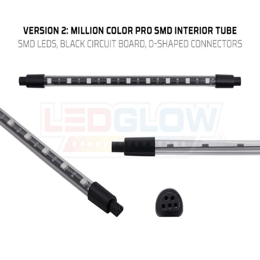 LED GLOW 2 PIECE MILLION COLOR INTERIOR ADD ON KIT (LUAINPROM2.2)