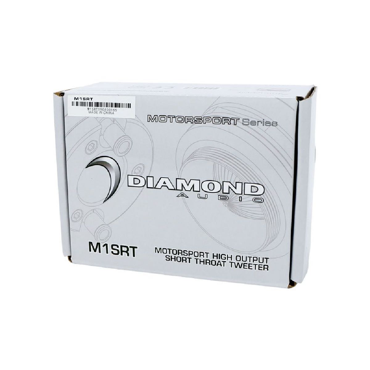 DIAMOND AUDIO MOTOR-SPORT 100 WATT 1" COMPRESSION HORN TITANIUM DOME TWEETER PAIR PACKED (M1SRT)