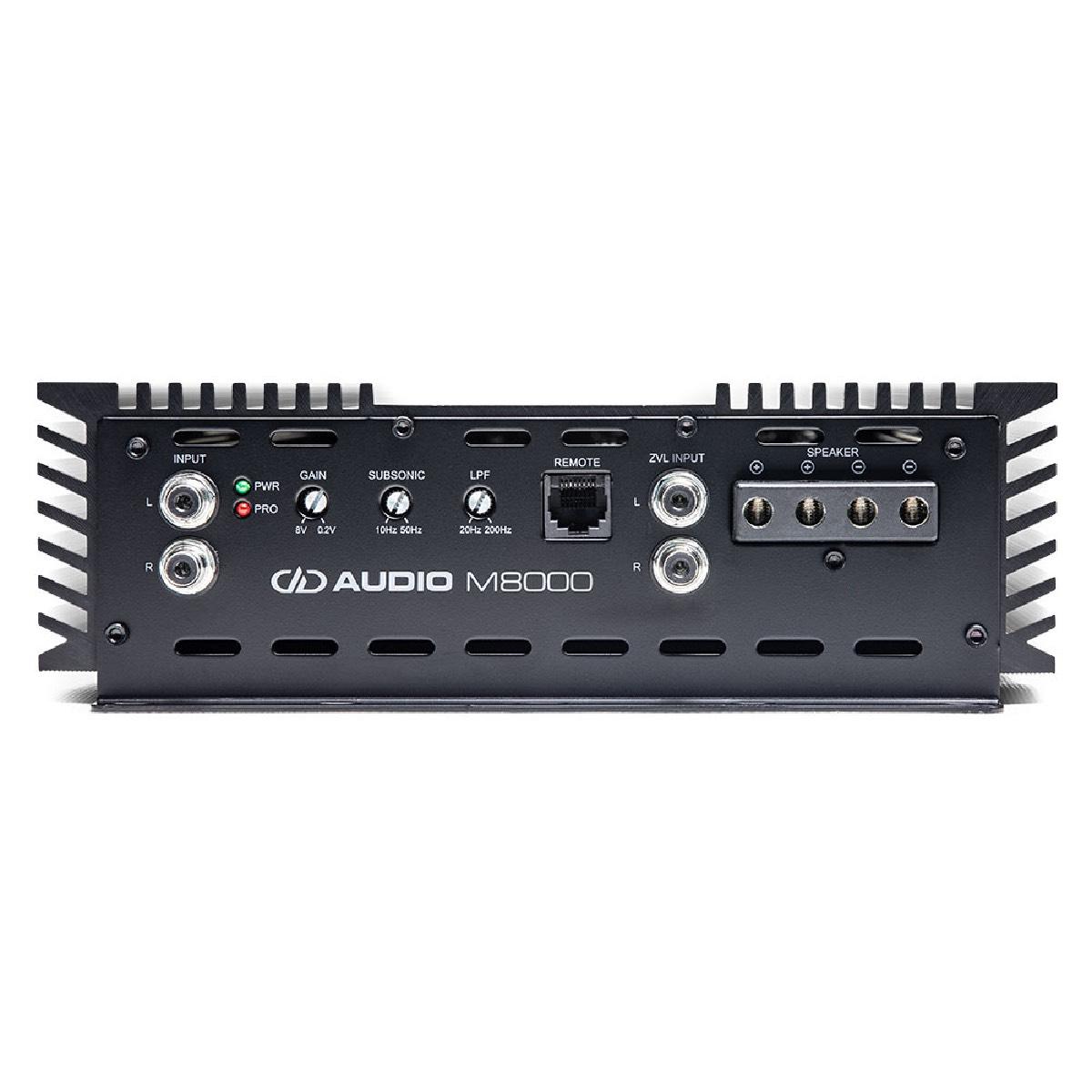 DD AUDIO 1 X 8000W @ 1 OHM MONO BLOCK AMPLIFIER (M8000)