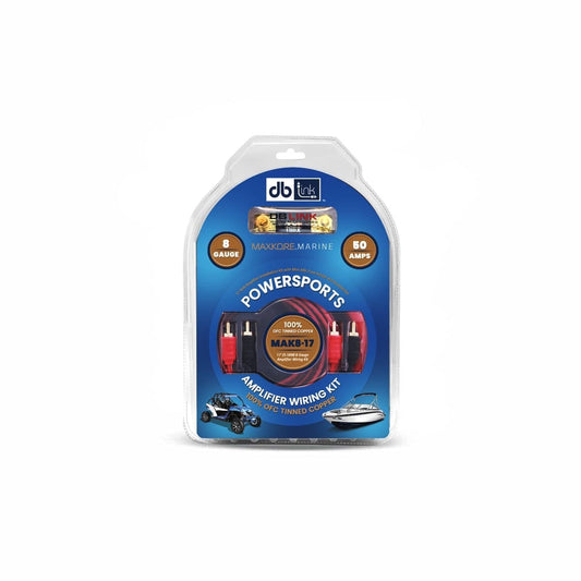 DB LINK 17FT POWER SPORTS MARINE GRADE 8 GA PURE COPPER AMPLIFIER WIRING KIT (MAK8-17)