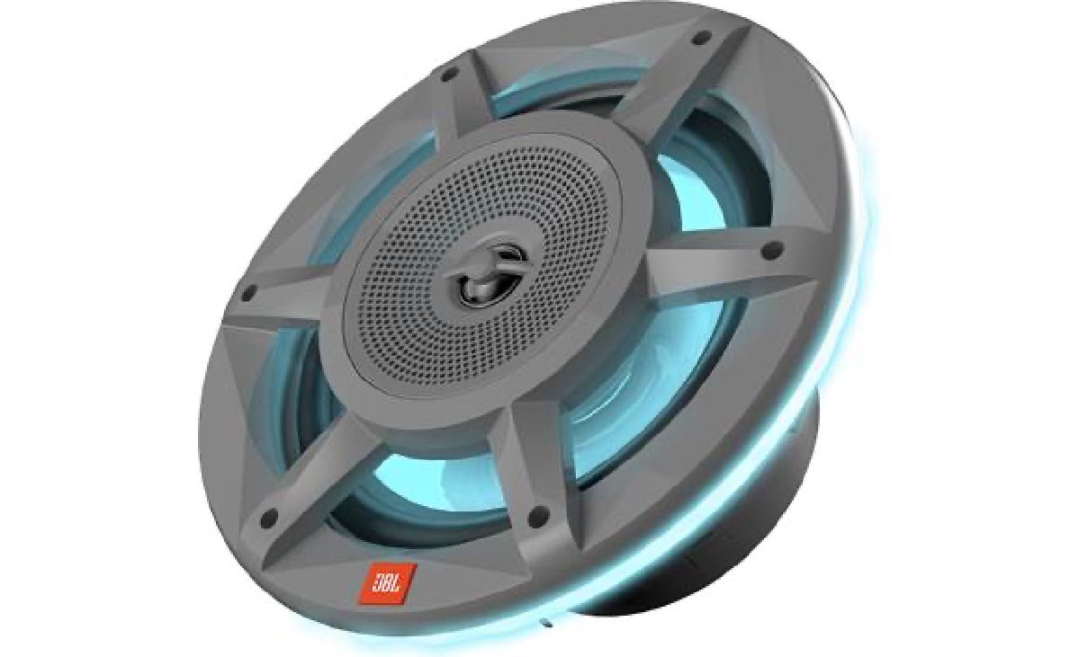 JBL STADIUM 6.5" MARINE SPEAKER GRAY W/RGB LIGHTING (JBLMARSPKSD62GAM)