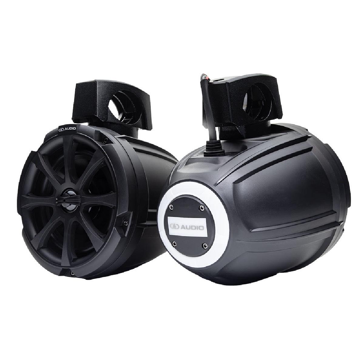 DD AUDIO 6.5" MARINE CAN WAKE TOWER SPEAKERS WITH LED RGB PAIR (MC-106B)