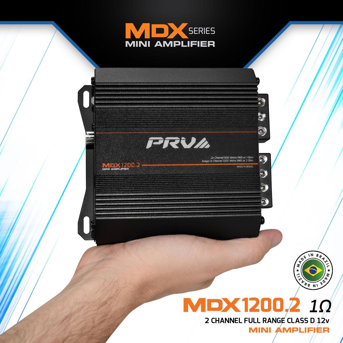 PRV AUDIO - ULTRA COMPACT 2 CHANNEL 1200 WATT 1 OHM STABLE AMP (MDX1200.2 1OHM)