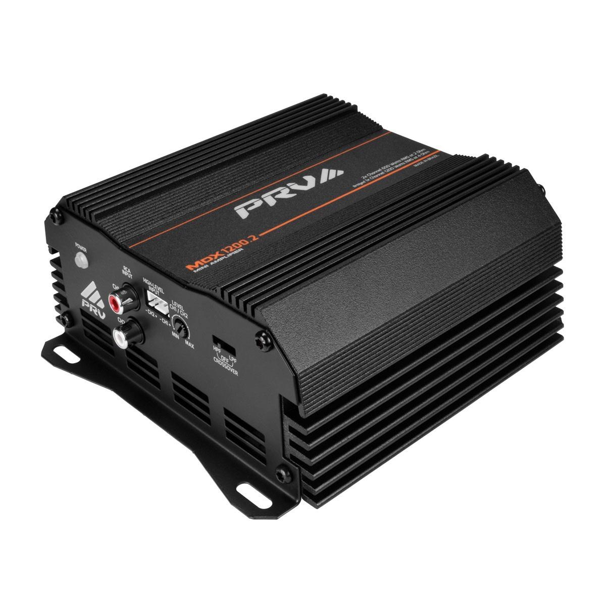 PRV AUDIO - ULTRA COMPACT 2 CHANNEL 1200 WATT 2 OHM STABLE AMP MDX1200.2 2OHM