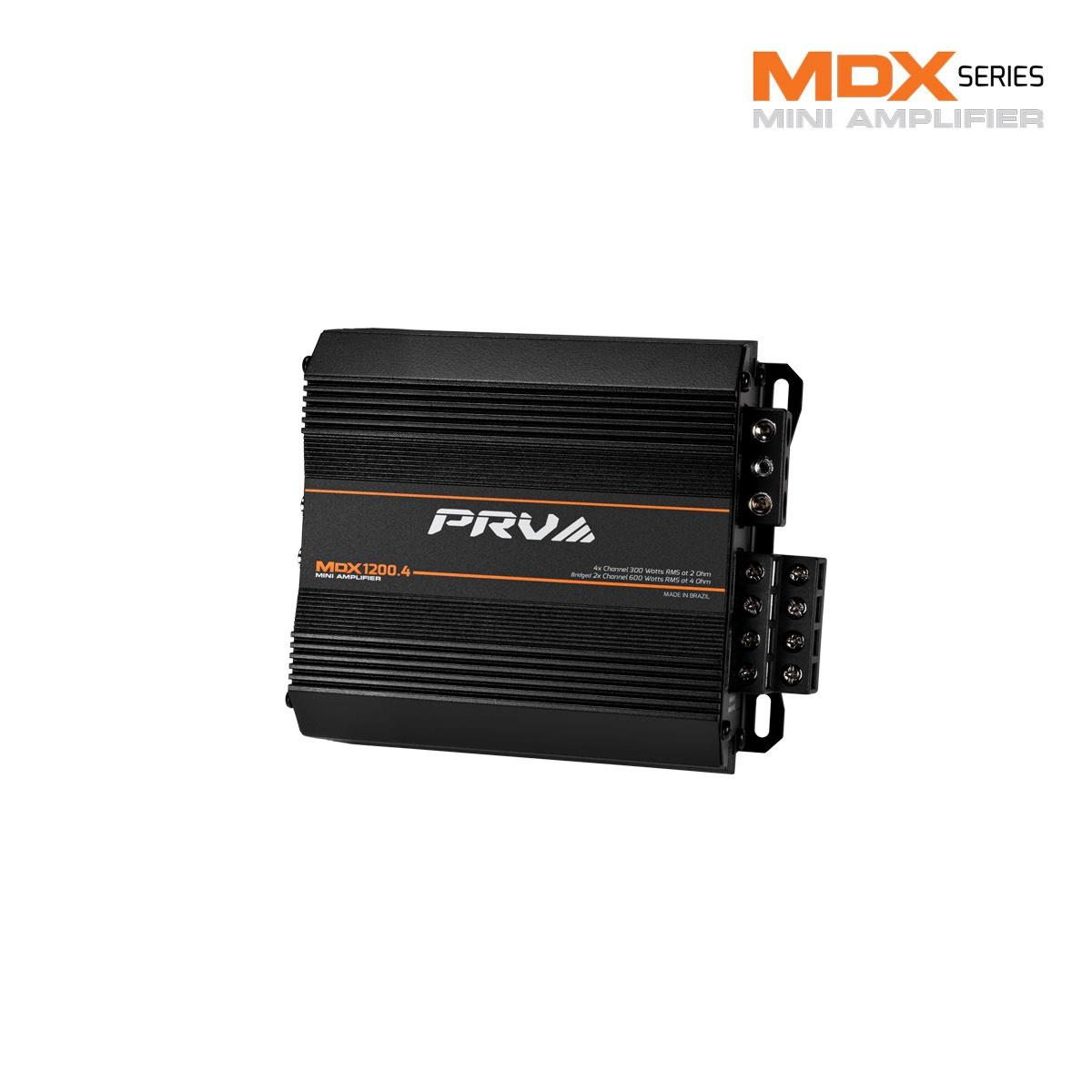 PRV AUDIO - 4 CHANNEL 1200 WATT 2 OHM STABLE AMP (MDX1200.4 2OHM)