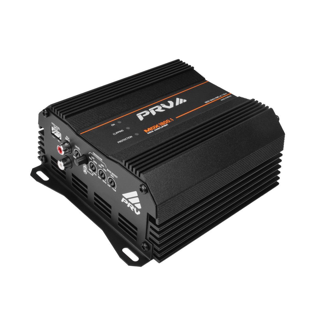 PRV AUDIO - MICRO 1 CHANNEL 1800 WATT 1 OHM STABLE AMPLIFIER (MDX1800.1 1 OHM)