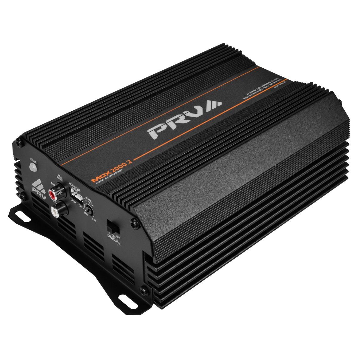 PRV AUDIO - ULTRA COMPACT 2 CHANNEL 2000 WATT 2 OHM STABLE AMP (MDX2000.2 2OHM)