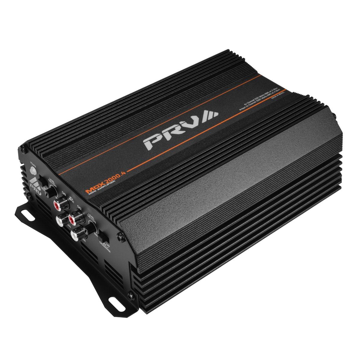 PRV AUDIO - MICRO 4 CHANNEL 2000 WATT 2 OHM STABLE AMPLIFIER (MDX2000.4 2OHM)