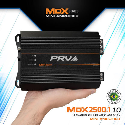 PRV AUDIO - ULTRA COMPACT 1 CHANNEL 2500 WATT 1 OHM STABLE AMP (MDX2500.1 1OHM)
