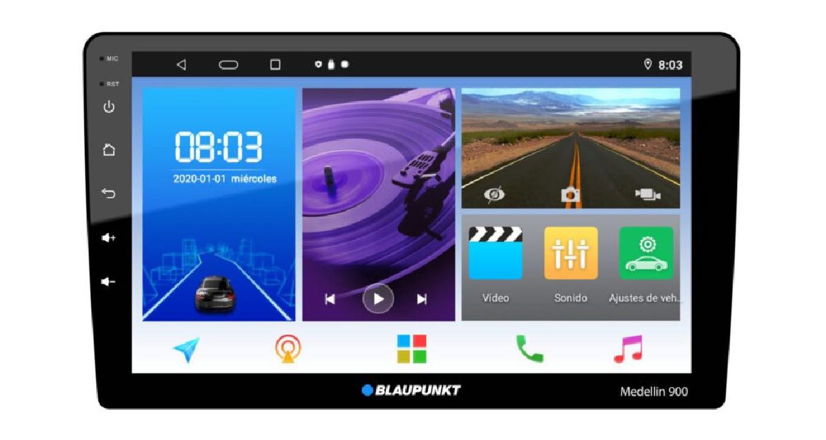 BLAUPUNKT 9" DBL DIN MECHLESS APPLE CARPLAY & ANDROID AUTO & WIFI (MEDELLIN900)