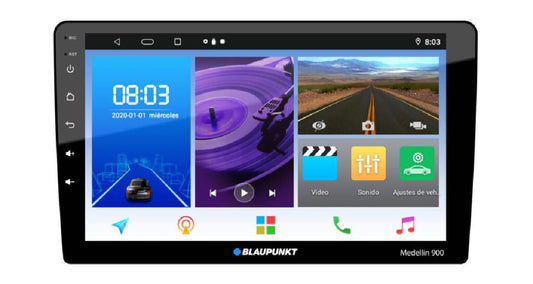 BLAUPUNKT 9" DBL DIN MECHLESS APPLE CARPLAY & ANDROID AUTO & WIFI (MEDELLIN900)